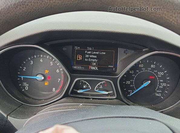 1FADP3F25JL298932 2018 FORD FOCUS Black Vista del cuadro de instrumentos