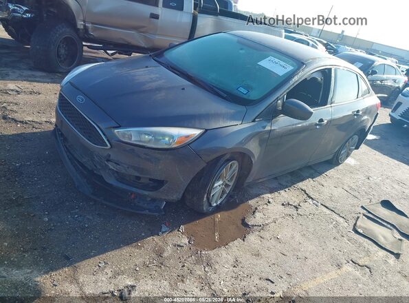 1FADP3F25JL306897 2018 FORD FOCUS Gray Vista tres cuartos delantera izquierda