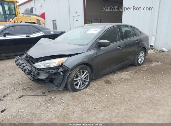 1FADP3F26JL328164 2018 FORD FOCUS Gray წინა მარცხენა ხედი სამი მეოთხედიდან