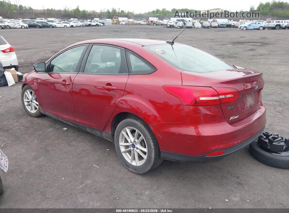 1FADP3F27HL336249 2017 FORD FOCUS Red Հետևի ձախ