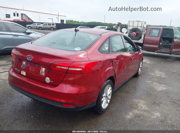 1FADP3F28HL204018 2017 FORD FOCUS Red 