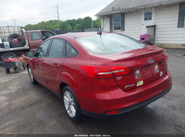 1FADP3F28HL204018 2017 FORD FOCUS Red 