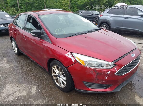 1FADP3F28HL204018 2017 FORD FOCUS Red 