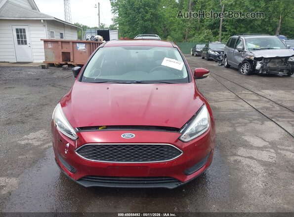 1FADP3F28HL204018 2017 FORD FOCUS Red 