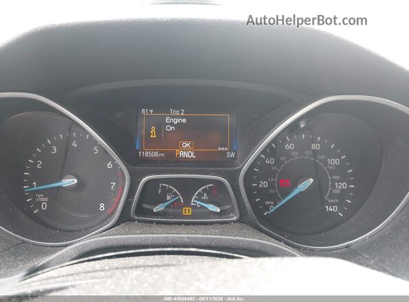 1FADP3F28HL204018 2017 FORD FOCUS Red 