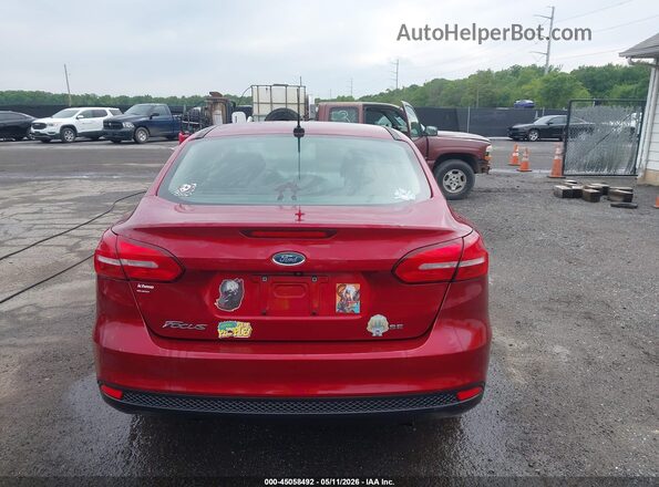 1FADP3F28HL204018 2017 FORD FOCUS Red 