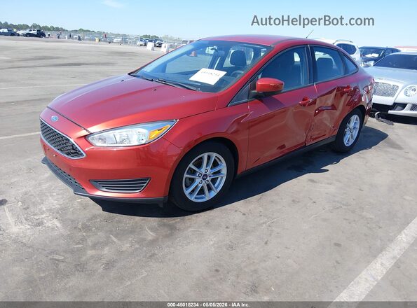 1FADP3F28JL285320 2018 FORD FOCUS Оранжевый Передняя левая четверть