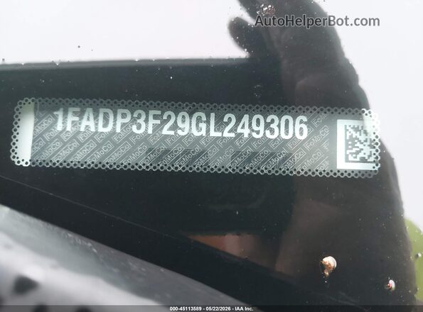 1FADP3F29GL249306 2016 FORD FOCUS White Вид підкапотного простору