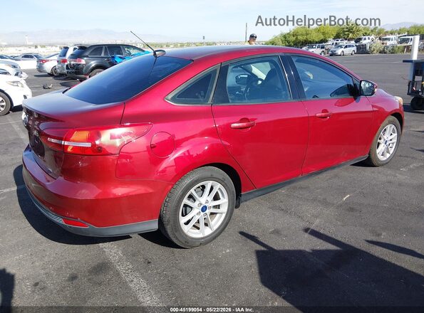 1FADP3F29HL303950 2017 FORD FOCUS Maroon Trasero derecho
