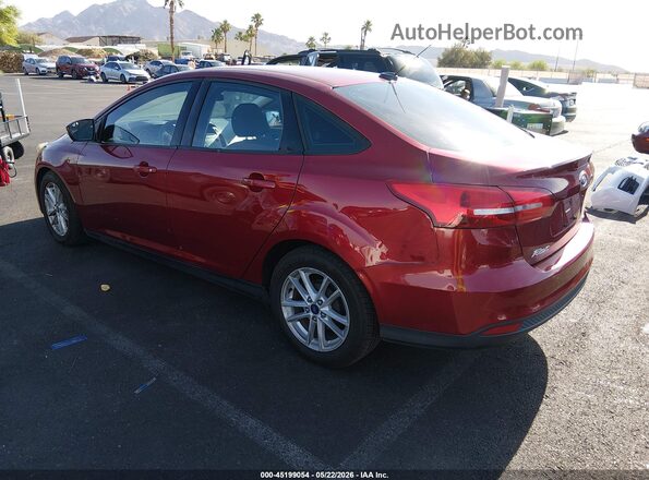 1FADP3F29HL303950 2017 FORD FOCUS Maroon Trasero izquierdo