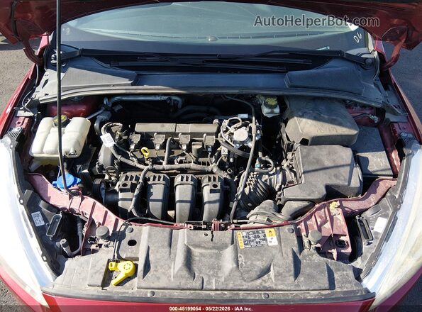 1FADP3F29HL303950 2017 FORD FOCUS Maroon Vista trasera
