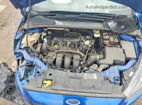 1FADP3F29JL268476 2018 FORD FOCUS Blue Вид задньої частини салону