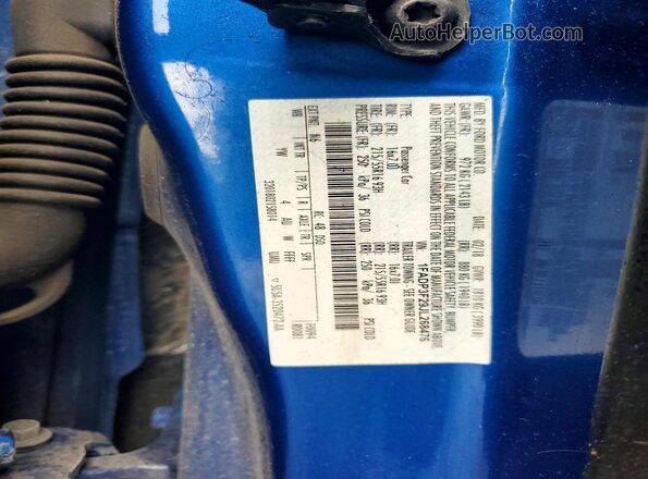 1FADP3F29JL268476 2018 FORD FOCUS Blue Вид підкапотного простору