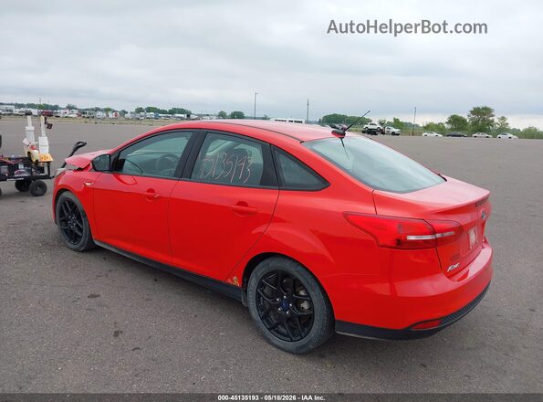 1FADP3FE6GL211428 2016 FORD FOCUS Red Задня ліва чверть