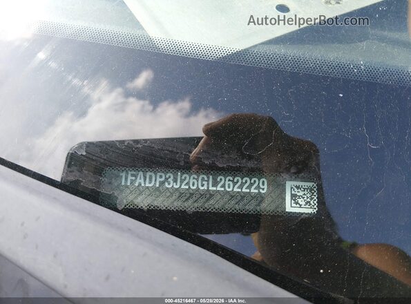 1FADP3J26GL262229 2016 FORD FOCUS Black Widok komory silnika