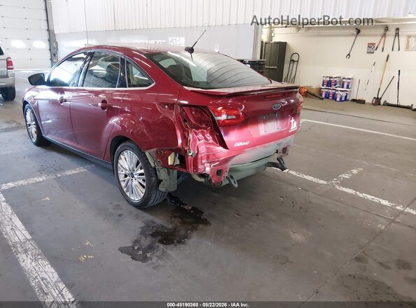 1FADP3J29HL325602 2017 FORD FOCUS Burgundy Задня ліва чверть