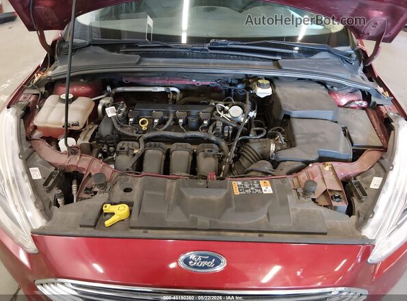 1FADP3J29HL325602 2017 FORD FOCUS Burgundy Вид ззаду