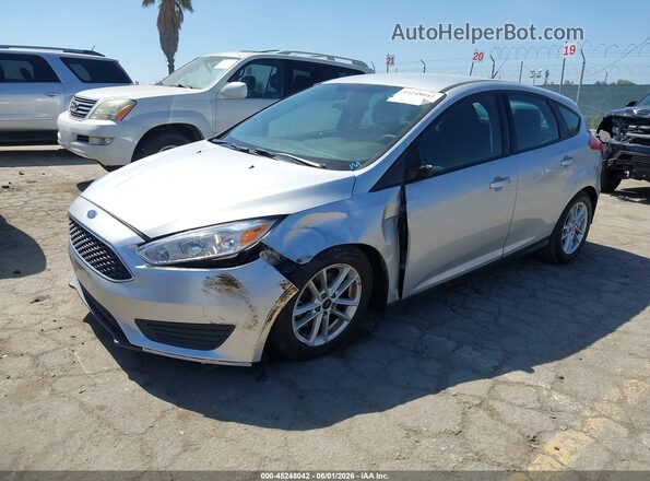 1FADP3K20HL223751 2017 FORD FOCUS Silver წინა მარცხენა ხედი სამი მეოთხედიდან