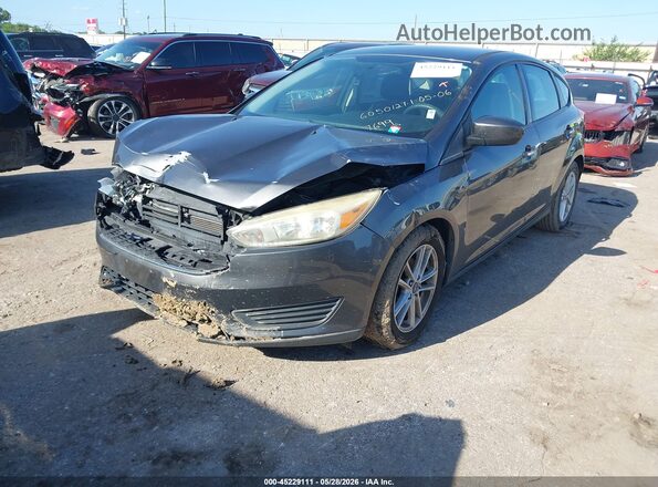 1FADP3K21JL297699 2018 FORD FOCUS Gray წინა მარცხენა ხედი სამი მეოთხედიდან