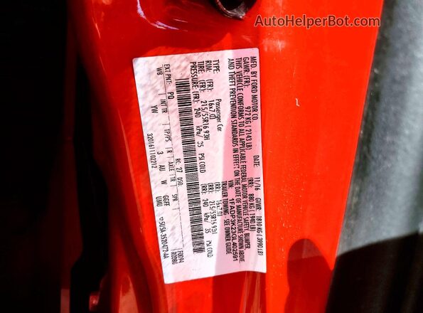 1FADP3K23GL402591 2016 FORD FOCUS Red 