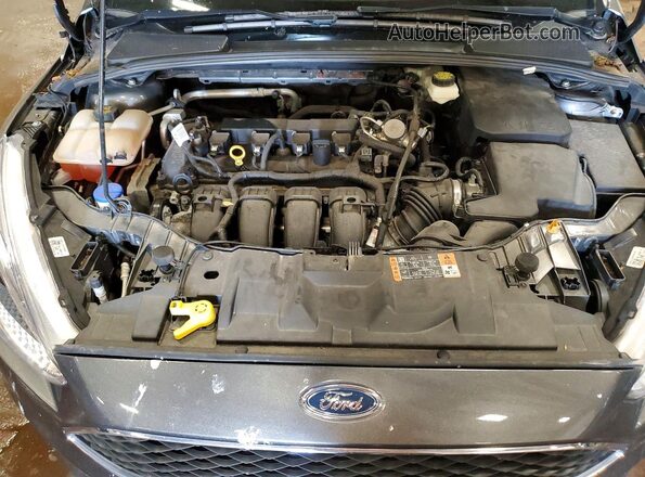 1FADP3K23HL213960 2017 FORD FOCUS Gray Widok wnętrza z tyłu