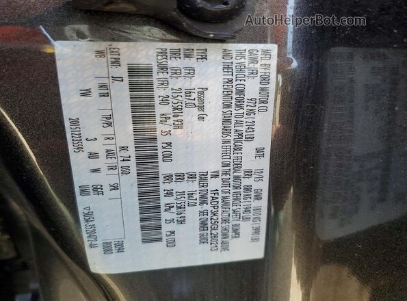 1FADP3K25GL260213 2016 FORD FOCUS Gray 