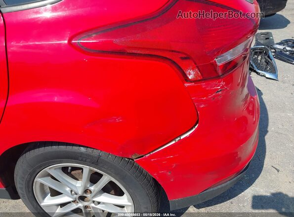 1FADP3K25GL351935 2016 FORD FOCUS Red Widok wnętrza z tyłu