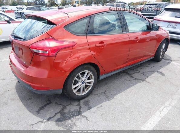 1FADP3K27JL278526 2018 FORD FOCUS Orange Задня права чверть