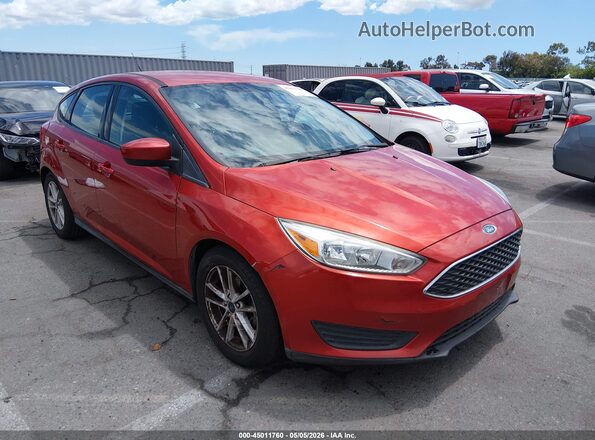 1FADP3K27JL278526 2018 FORD FOCUS Orange Вид спереду