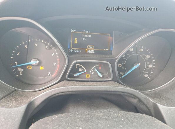 1FADP3K27JL315851 2018 FORD FOCUS White ხელსაწყოთა პანელის ხედი