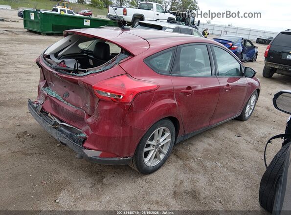 1FADP3K28GL245866 2016 FORD FOCUS Red 