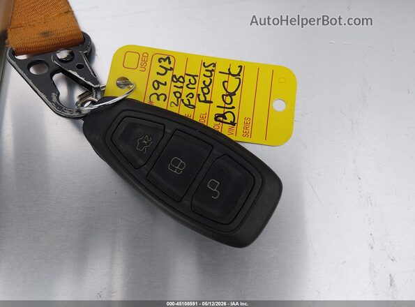 1FADP3L90JL244407 2018 FORD FOCUS ST Black Widok deski rozdzielczej