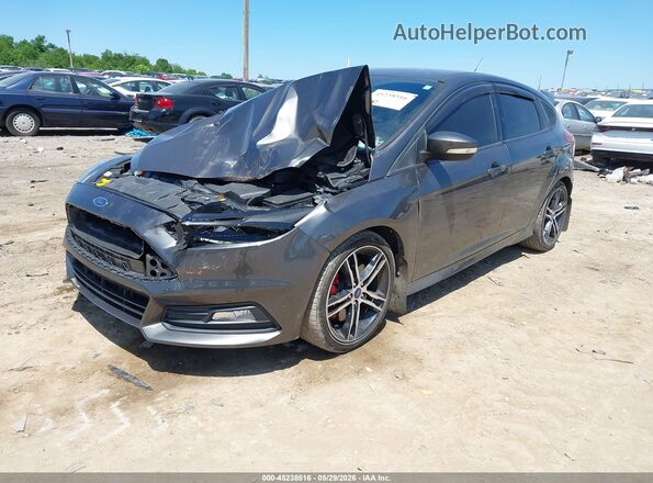 1FADP3L90JL267718 2018 FORD FOCUS ST Серый Передняя левая четверть