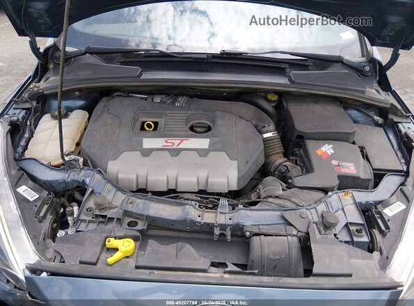 1FADP3L90JL303150 2018 FORD FOCUS ST Blue Вид ззаду