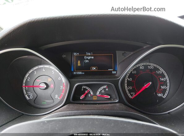 1FADP3L92HL233953 2017 FORD FOCUS ST Красный Вид задних сидений