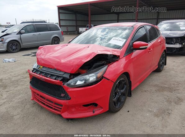 1FADP3L92HL233953 2017 FORD FOCUS ST Красный Передняя левая четверть