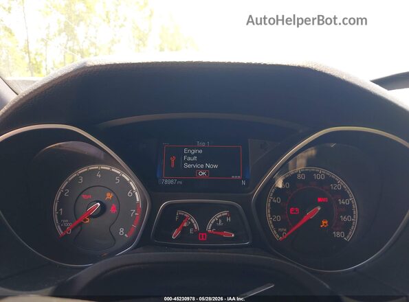 1FADP3L94JL291648 2018 FORD FOCUS ST Orange Vista de los asientos traseros