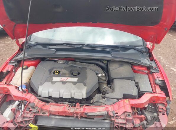 1FADP3L95HL334033 2017 FORD FOCUS ST Red Вид ззаду