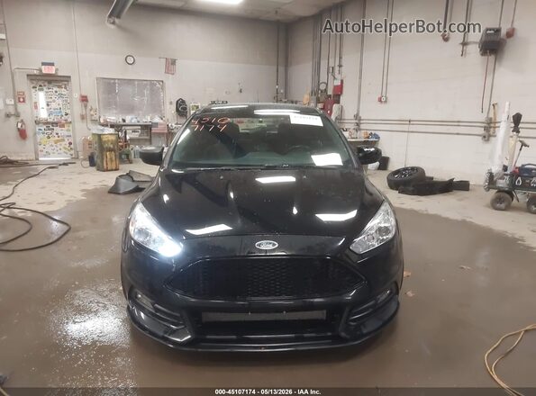 1FADP3L96HL334185 2017 FORD FOCUS ST Black Rear interior view