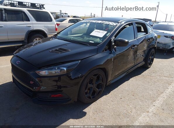 1FADP3L97JL297752 2018 FORD FOCUS Black წინა მარცხენა ხედი სამი მეოთხედიდან