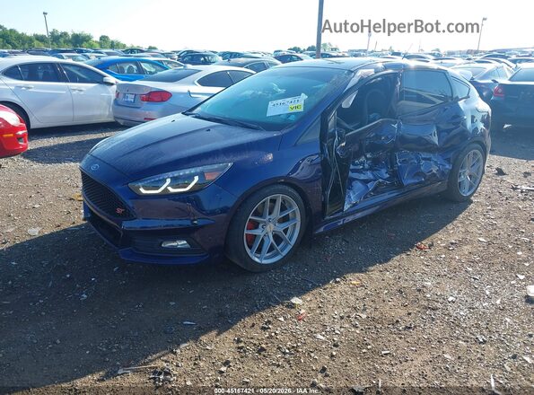 1FADP3L99GL279357 2016 FORD FOCUS ST Blue Առջևի ձախ երեք քառորդ տեսարան