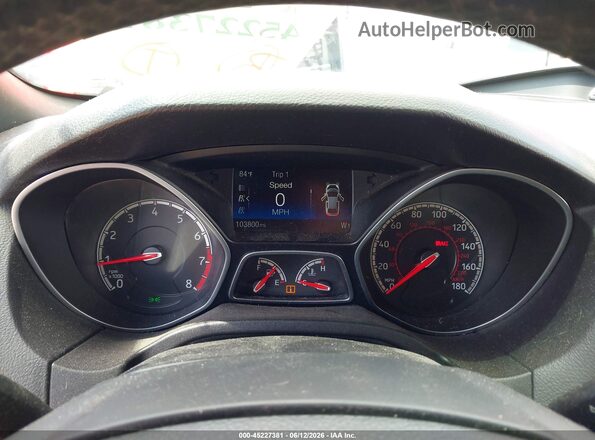 1FADP3L99HL258249 2017 FORD FOCUS ST Red უკანა სავარძლების ხედი