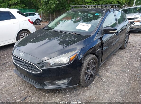 1FADP3M22JL242966 2018 FORD FOCUS Black წინა მარცხენა ხედი სამი მეოთხედიდან