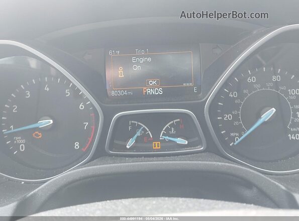 1FADP3M2XHL326494 2017 FORD FOCUS Gray 