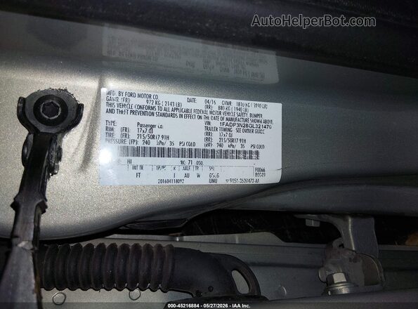 1FADP3N28GL321470 2016 FORD FOCUS Золотой 