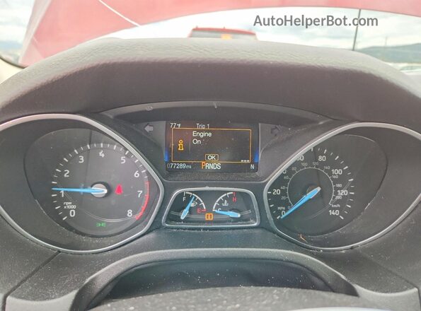 1FADP3N2XHL264870 2017 FORD FOCUS Red Вид щитка приладів
