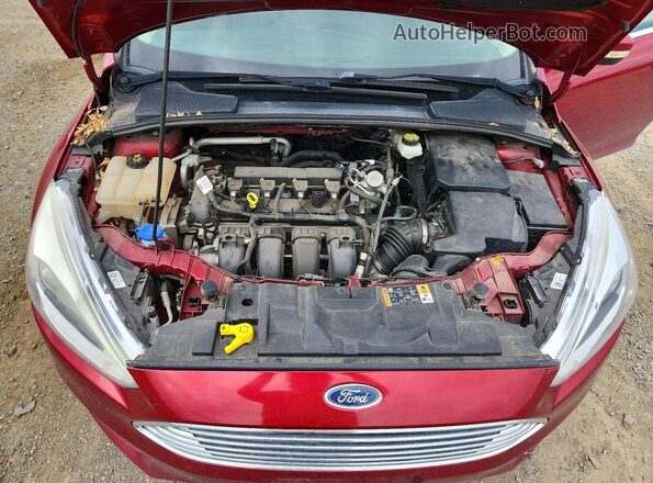 1FADP3N2XHL264870 2017 FORD FOCUS Red Вид задньої частини салону
