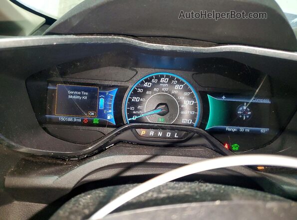 1FADP5AU1GL114809 2016 FORD C-MAX Белый Вид щитка приборов