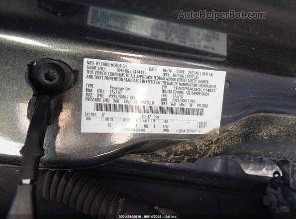 1FADP5AU5GL114831 2016 FORD C-MAX HYBRID Серебряный Вид подкапотного пространства