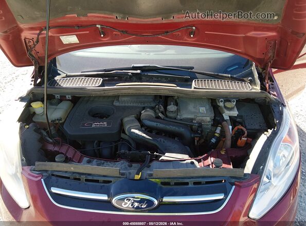1FADP5CU0GL107198 2016 FORD C-MAX ENERGI Red Widok z tyłu